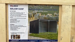 lot 113 image: SDLANCH Galvanized Metal Livestock Shed SDLGM1220F