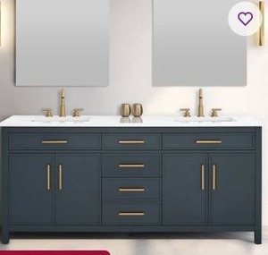 Wenniah 72 Inch Double Vanity- Retail: $1490