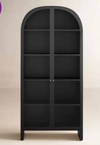 Adrie Curio Cabinet, Black- Retail: $2600