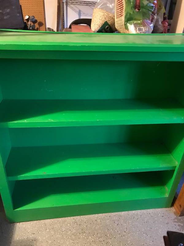 lot 53 image: Green Wood Bookcase