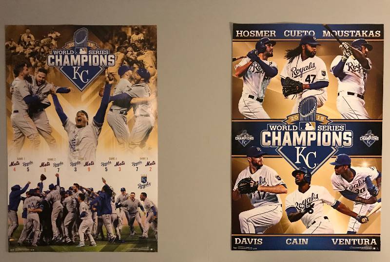 lot 130 image: Set of 2 Kansas City Royals World Series Posters