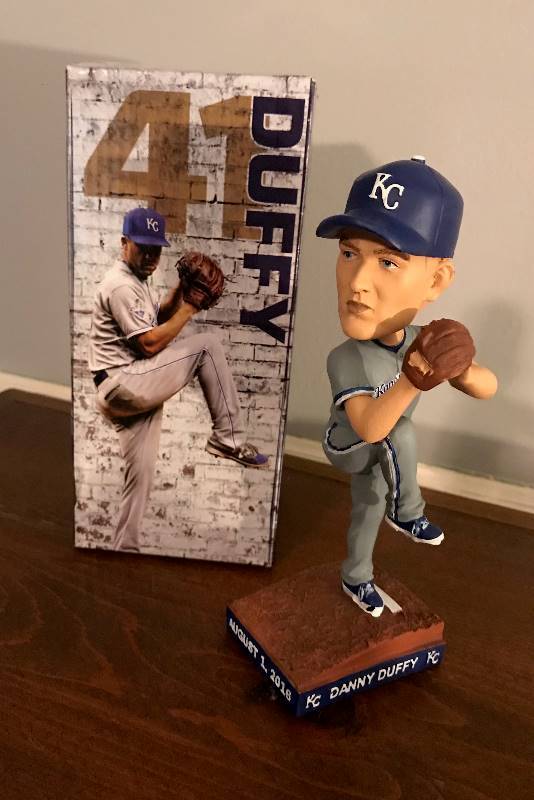 lot 131 image: Kansas City Royals Danny Duffy #41Bobblehead  with box