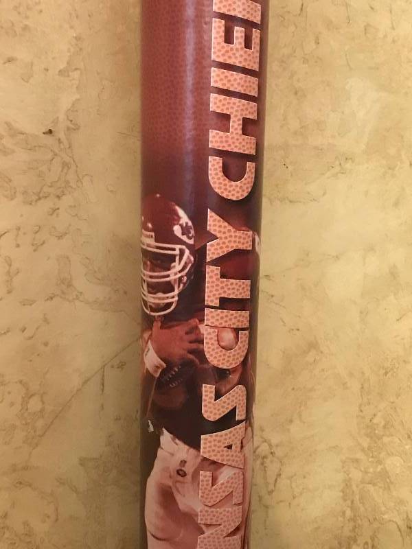 lot 143 image: Kansas City Chiefs Poster Storage Tube--NO POSTER (just the tube)