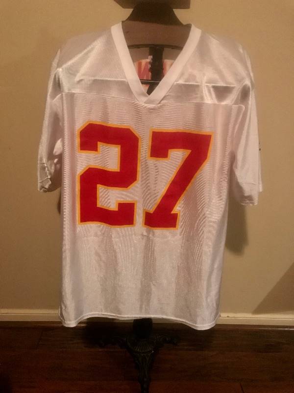 lot 144 image: Kansas City Chiefs NFL Players Jersey L Johnson #27 Medium
