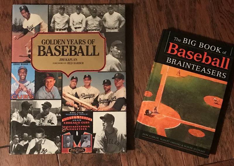 lot 166 image: Set of Baseball Books--Golden Years of Baseball and the Big Book of Baseball Teasers