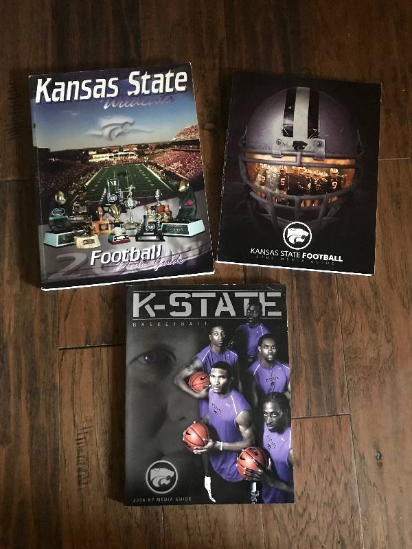 lot 182 image: Kansas State Wildcats FootballBasketball Books-2001 and 2006 Football Media Guides, 2006 Basketball Media Guide