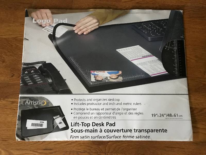 lot 232 image: Lift-Top Desk Pad (new in box)