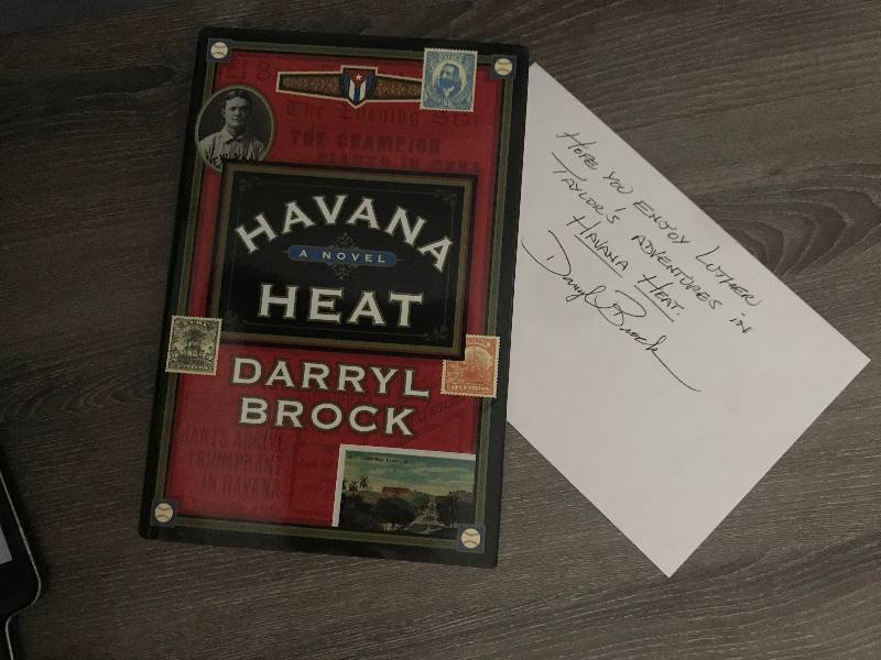 lot 246 image: Havana Heat (Novel) by Darryl Brock (autographed by authorcertificate included)