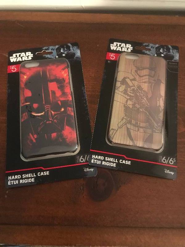 lot 264 image: Star Wars Apple iPhone Cell Phone Covers-Darth Vader and Storm Trooper