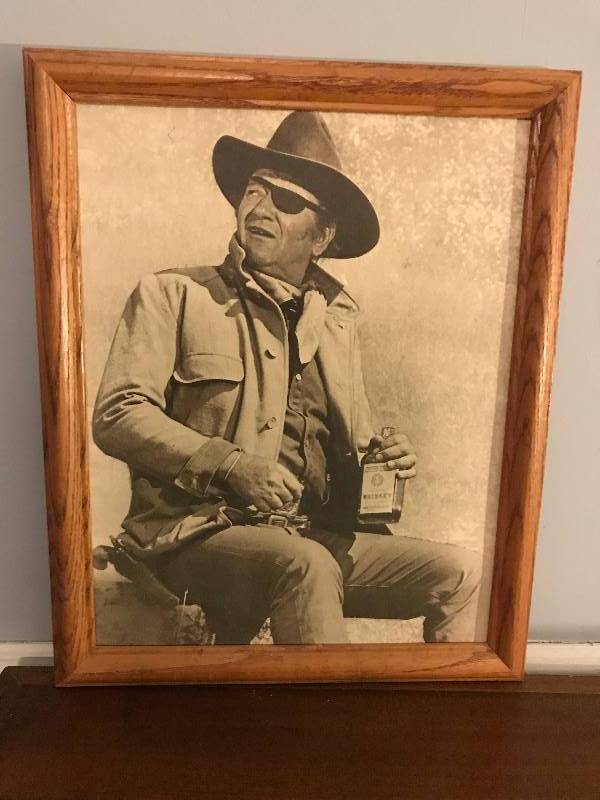 lot 269 image: John Wayne framed photo