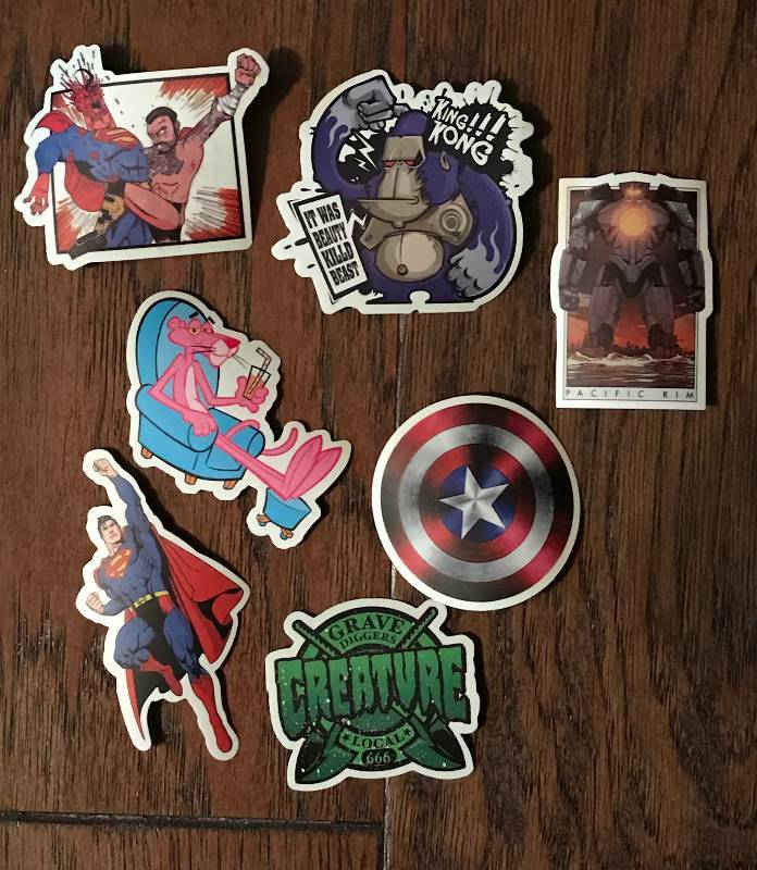 lot 281 image: Variety of Stickers including SupermanCaptain America