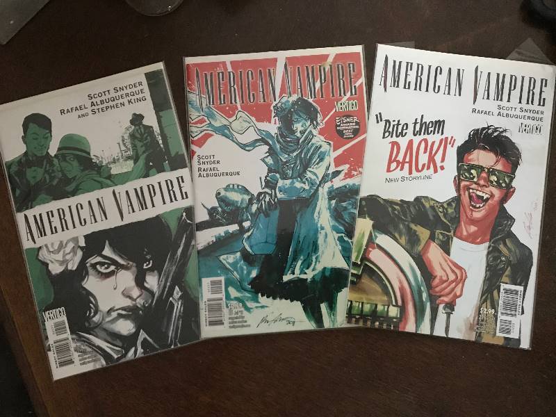 lot 290 image: Set of 3 Vertico American Vampire Comic Books