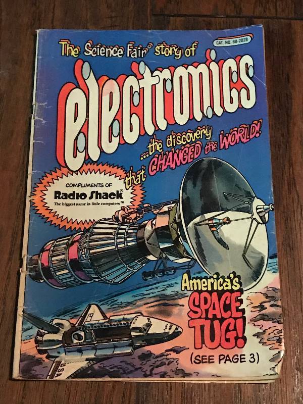 lot 293 image: Comic--The Science Fair Story of Electronics (Compliments of Radio Shack)
