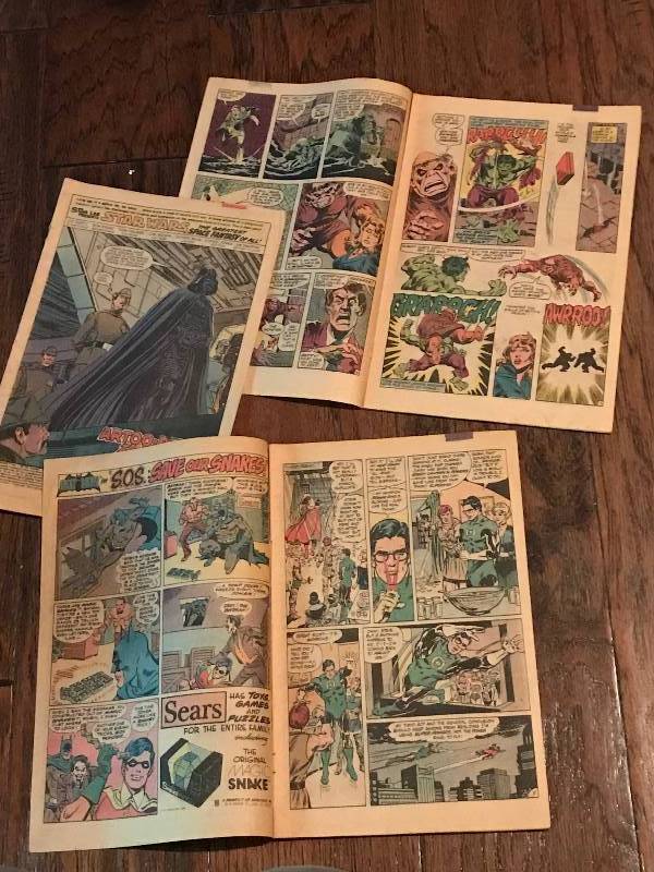 lot 299 image: Comic Books missing covers (Star Wars, Hulk and Batman)
