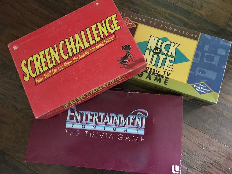 lot 2001 image: Set of TV related board games (Entertainment Tonight, Nick at Night and Screen Challenge)
