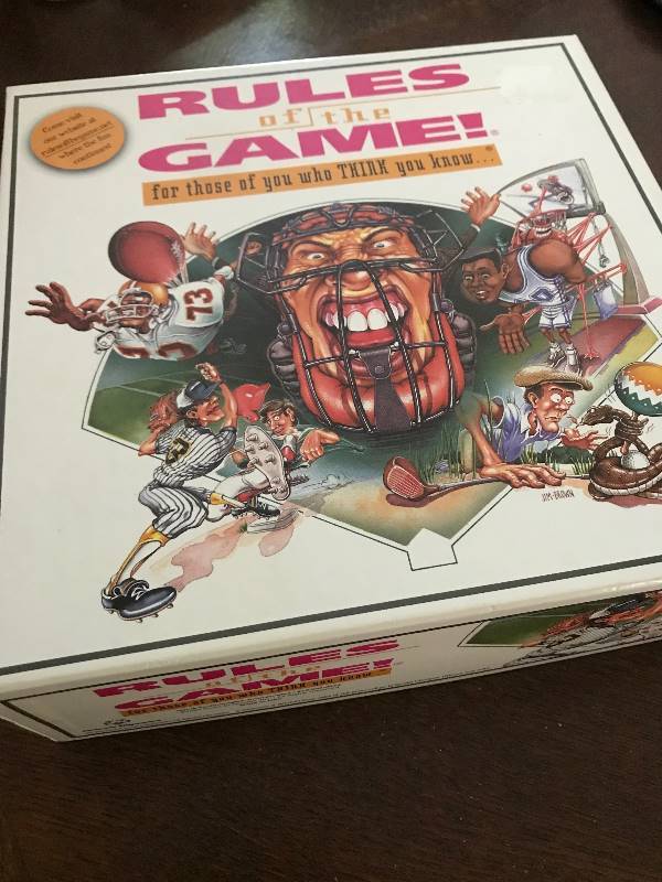 lot 2002 image: Rules of the Game Sports Board Game--New has all pieces