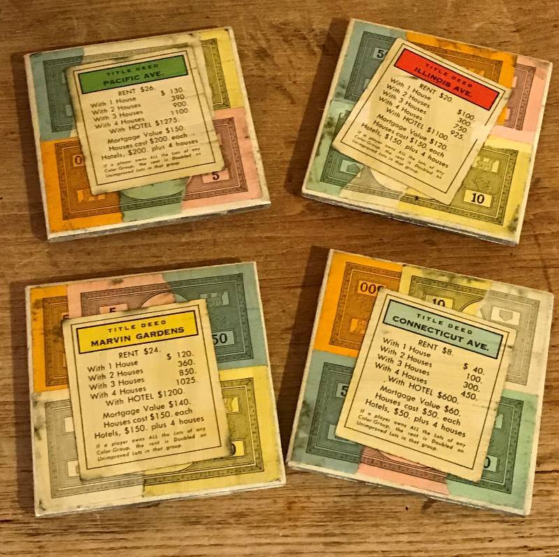 lot 2006 image: Monopoly Coasters