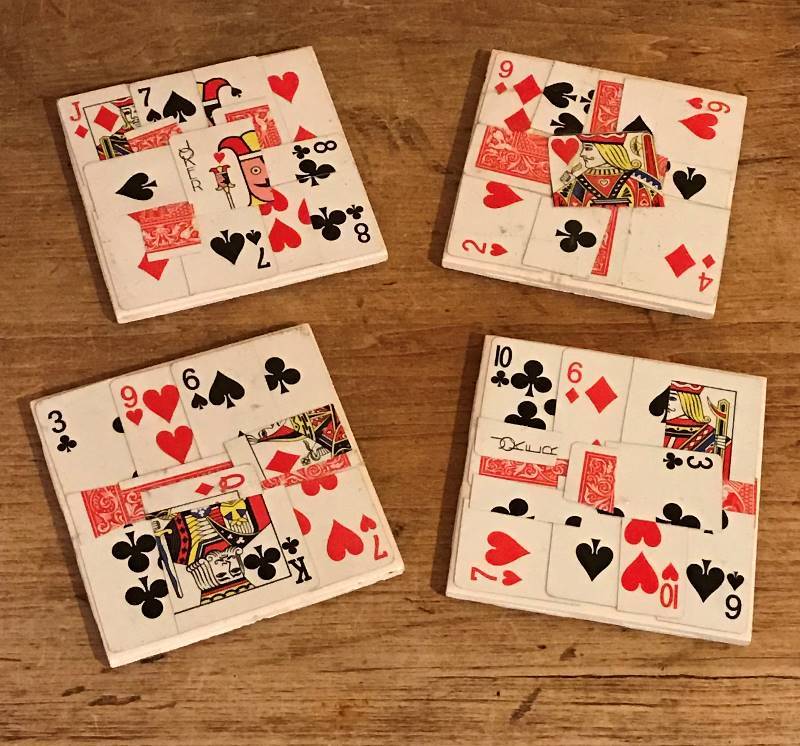 lot 2007 image: Playing Card Coasters