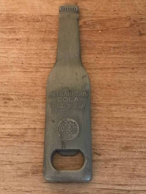 lot 2014 image: Metal Alexandrion Cola Bottle Opener