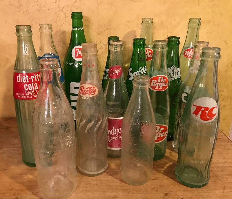 lot 2016 image: Vintage Soda Bottle Collection
