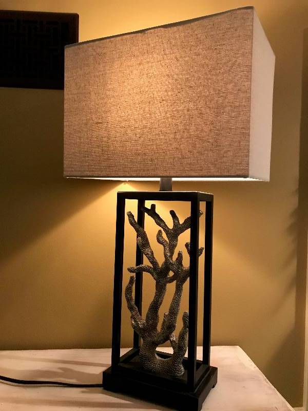 lot 2055 image: Black Coral Lamp (works)