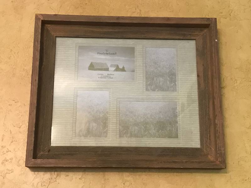 lot 2073 image: Barnwood frame with matte (4 openings)
