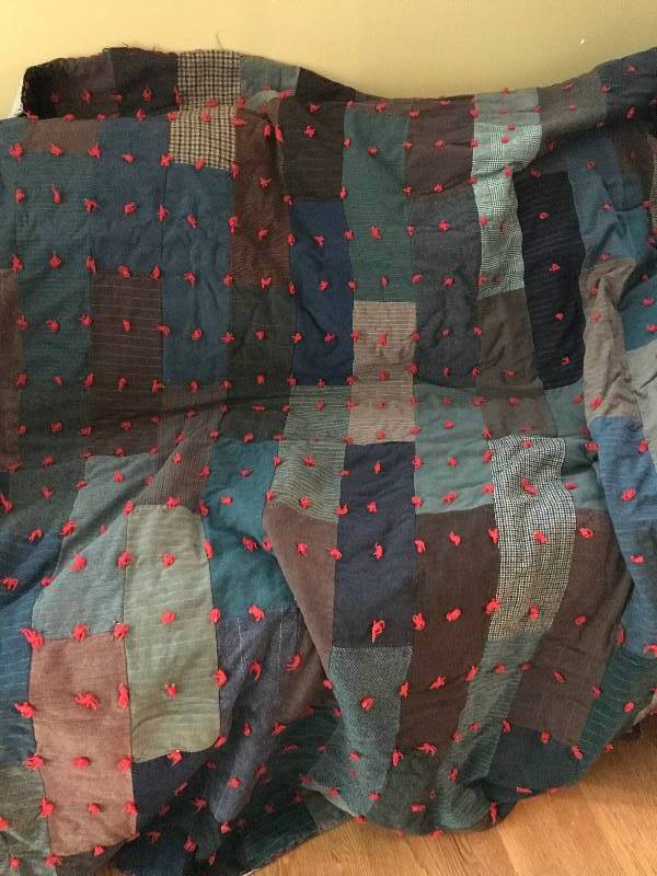 lot 2077 image: Rustic Quilt (ThrowTwin)