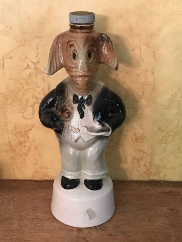 lot 2155 image: Vintage 1960 Donkey Jim Beam Decanter