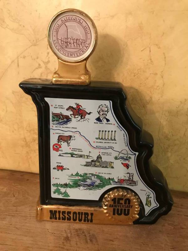 lot 2167 image: Missouri 150th Anniversary Decanter--McCormick Distilling Co., Weston Missouri
