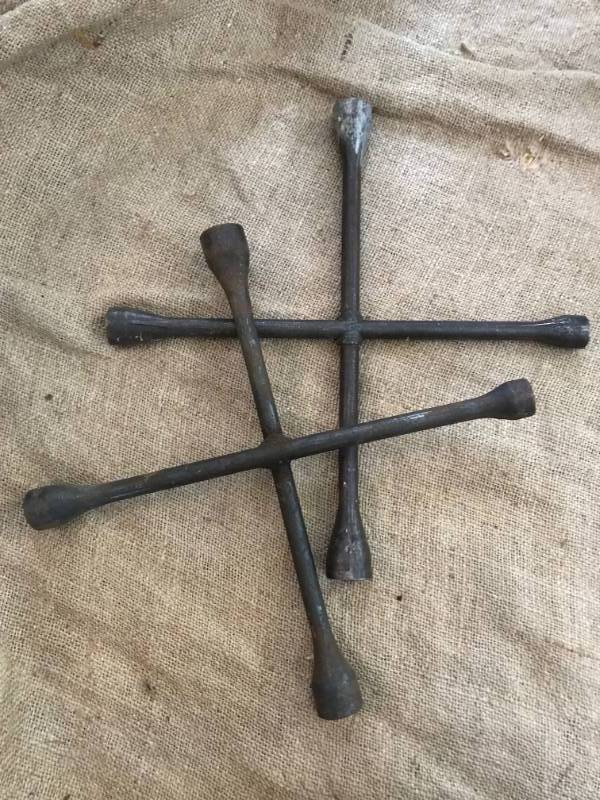 lot 2238 image: Set of 2 rustic tire irons