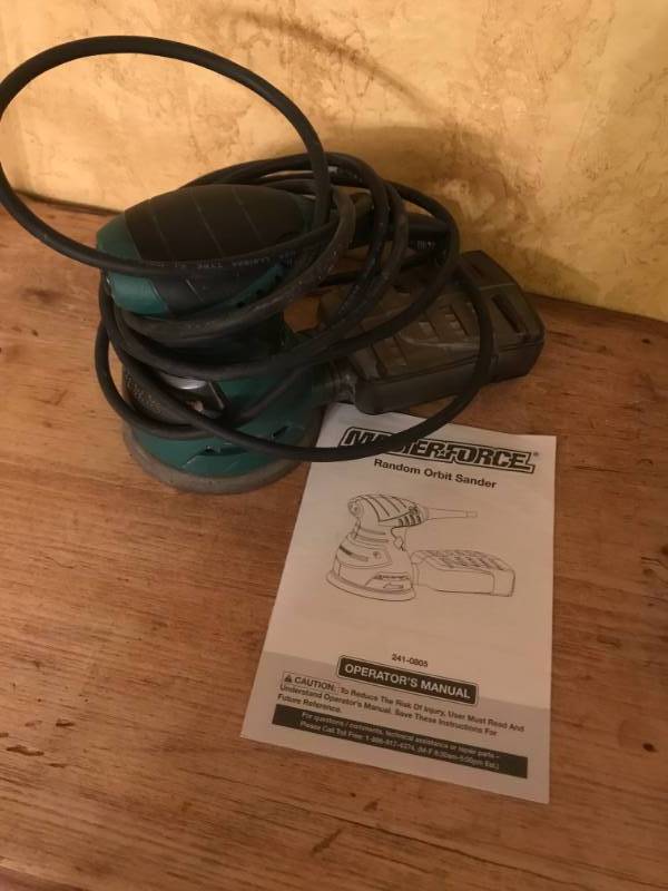 lot 2247 image: Masterforce random Orbit Sander-works