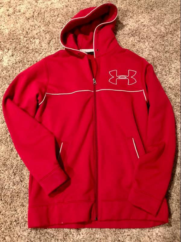 lot 2288 image: Under Armor Hooded Jacket with zipper, Loose Fit-Small