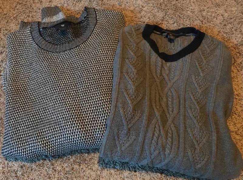 lot 2302 image: 2 Gap Sweaters-X Large
