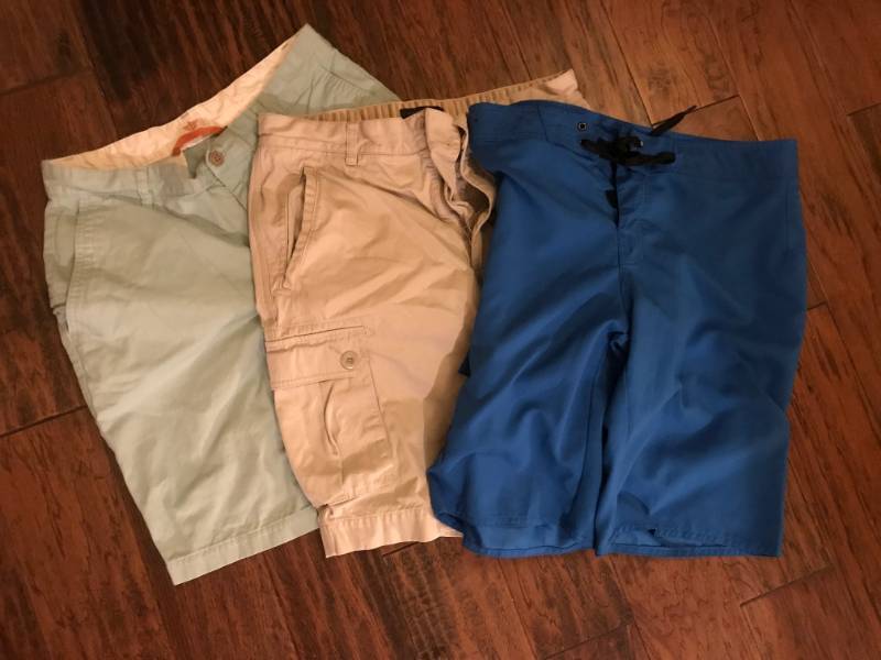 lot 2320 image: Khaki Shorts (Dockers and Banana Republic) and HangTen Swim Shorts 32