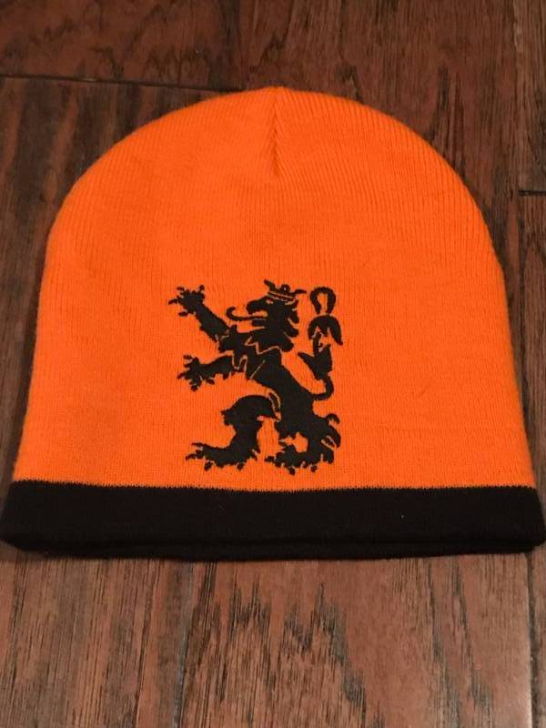 lot 2342 image: Orange Lion Stocking Cap