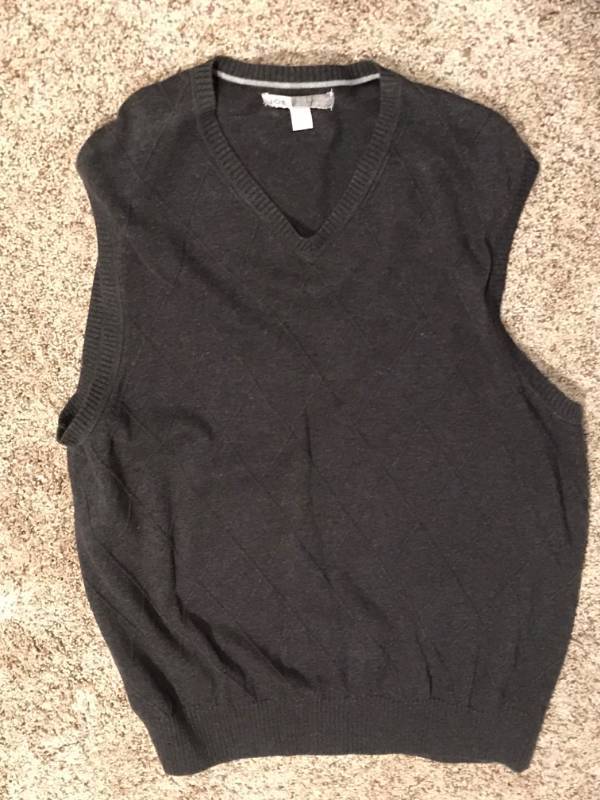 lot 2346 image: Charcoal Gray Sweater Vest-Large