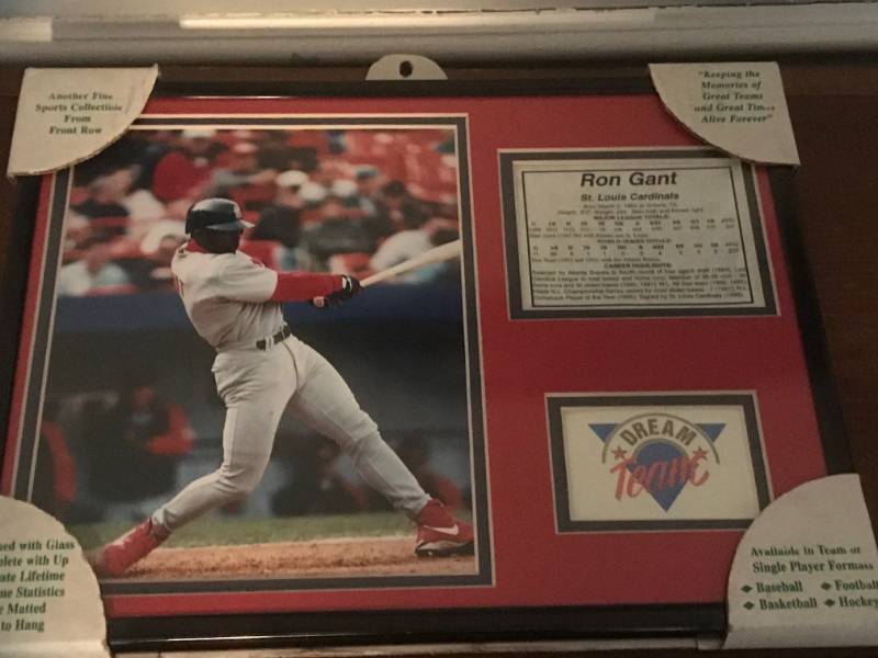 lot 118 image: Framed Ron Grant St. Louis Cardinals