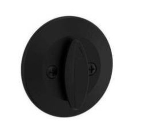 lot 24405 image: Kwikset 663-514.DS One-Sided Bolt, Matte Black, 2 Pack
