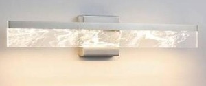 lot 24409 image: KAISITE 24 in. 1-Light Brushed Nickel LED Vanity Light Bar