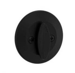 lot 24428 image: Kwikset 663-514.DS One-Sided Bolt Matte Black