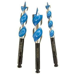 lot 24435 image: Spyder 12001 Stinger Assorted Woodboring Auger Drill Bit Set  3-Piece