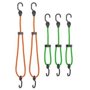 lot 24436 image: SmartStraps Adjustable Super Strong Bungee Cords Value Pack  5 Pc