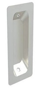 lot 24449 image: Satin Nickel Sliding Door Pull, Lot of 2