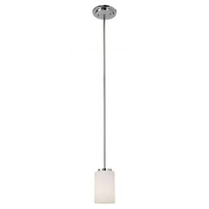 lot 24494 image: Sea Gull Lighting 61160-05 Oslo 1-Light Mini-Pendant in Chrome