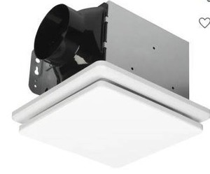 lot 24495 image: Utilitech 1.0-Sone 80-CFM Bathroom Fan with Light