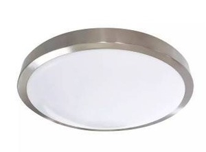 lot 24496 image: RP Lighting 12 in. Flush Mount LED Ceiling Light in Brushed Nickel