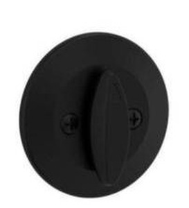 lot 24499 image: Kwikset 663-514.DS One-Sided Bolt Matte Black