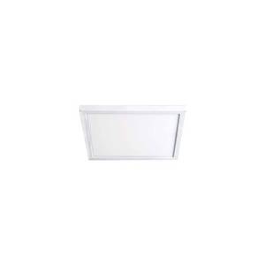 lot 24550 image: WAC Lighting Square 7in 1-Light 3000K Energy Star Aluminum Flush Mount in White