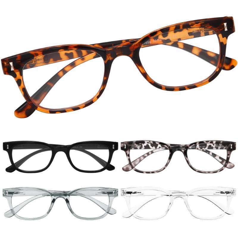 lot 2087 image: BLS BLUES 5 Packs Reading Glasses for Women Blue Light Blocking, Vintage Computer Eyewear - Retail $16