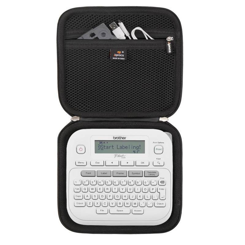lot 2095 image: Aproca Case Compatible with Brother P-Touch PTD220  PTD210 Label Maker, Storage Portable Bag for Label Tapes and Accessories (Case Only) - Retail $16